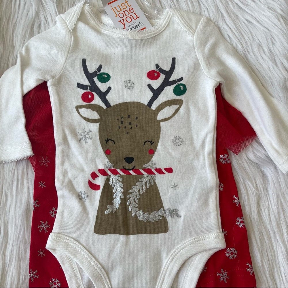 Carters 2 piece Christmas reindeer set - Picture 3 of 5